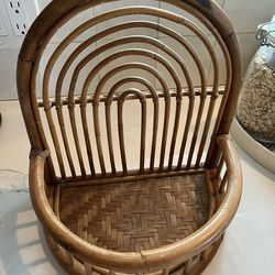 Urban Outfitters Rattan Arc Wall Shelf