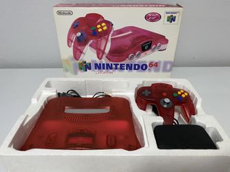 Nintendo 64 Japanese Clear Red