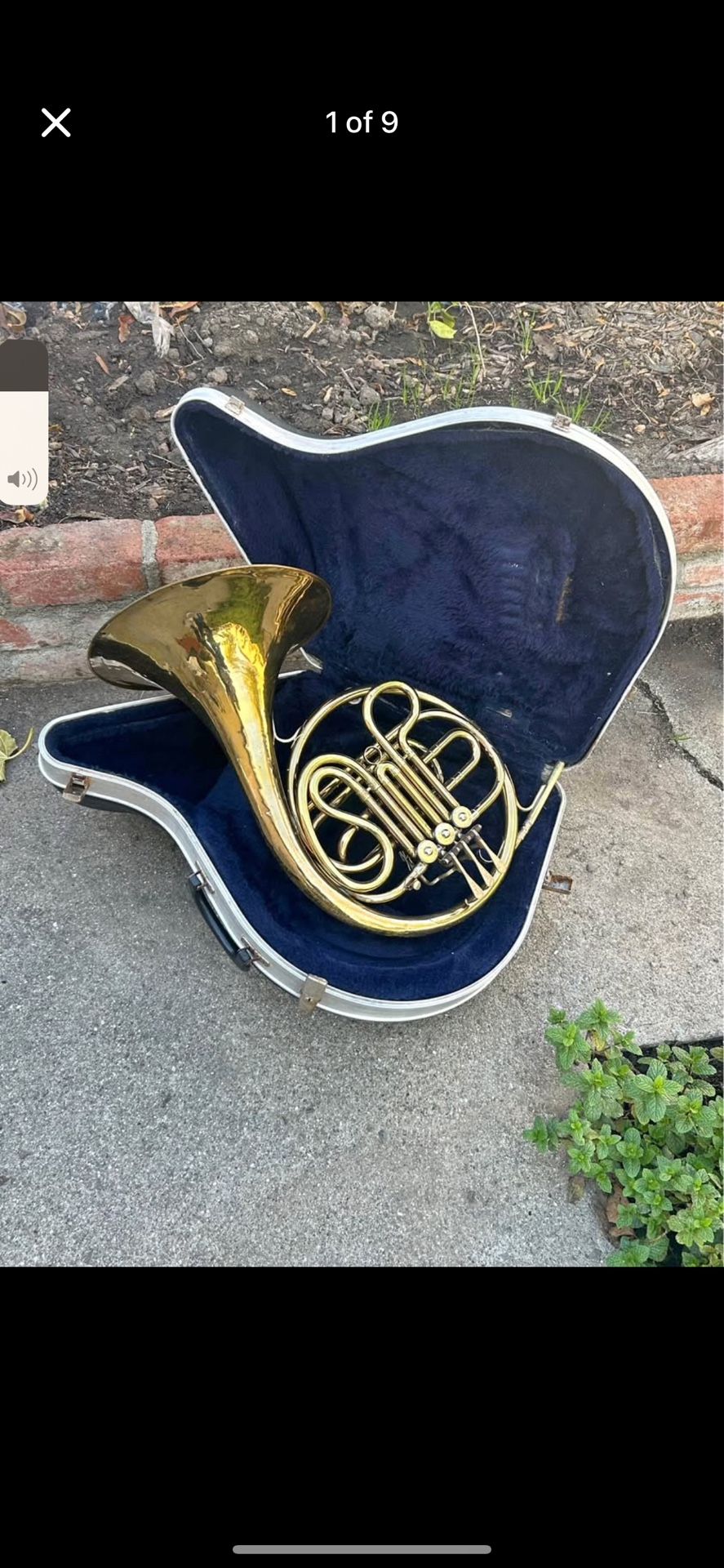 Vintage Conn 6D single French Horn with Original Case and Mouthpiece Just Serviced