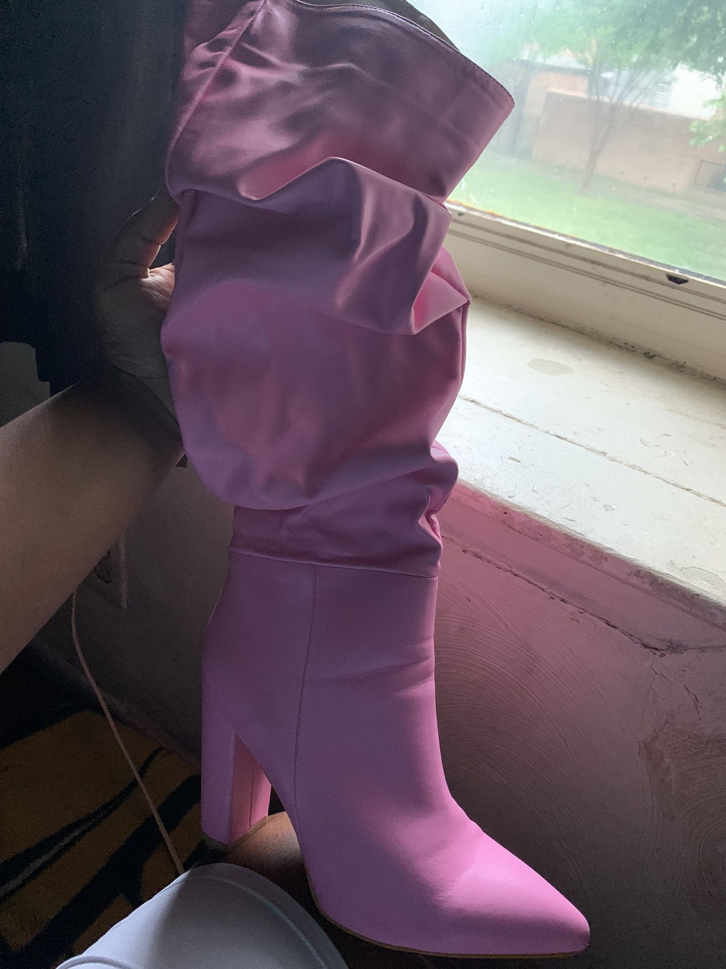 Pink Heel Boots