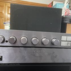 Vintage 1983 Carver amp M-200 and  preamp model # C-2 . Everything is working good and good condition .