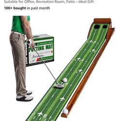 Green Golf Putting Mat