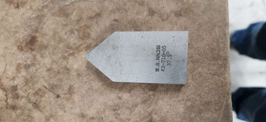 E.H. Wachs 43-710-05 HSS 37.5° Inside Bevel Tool Bit