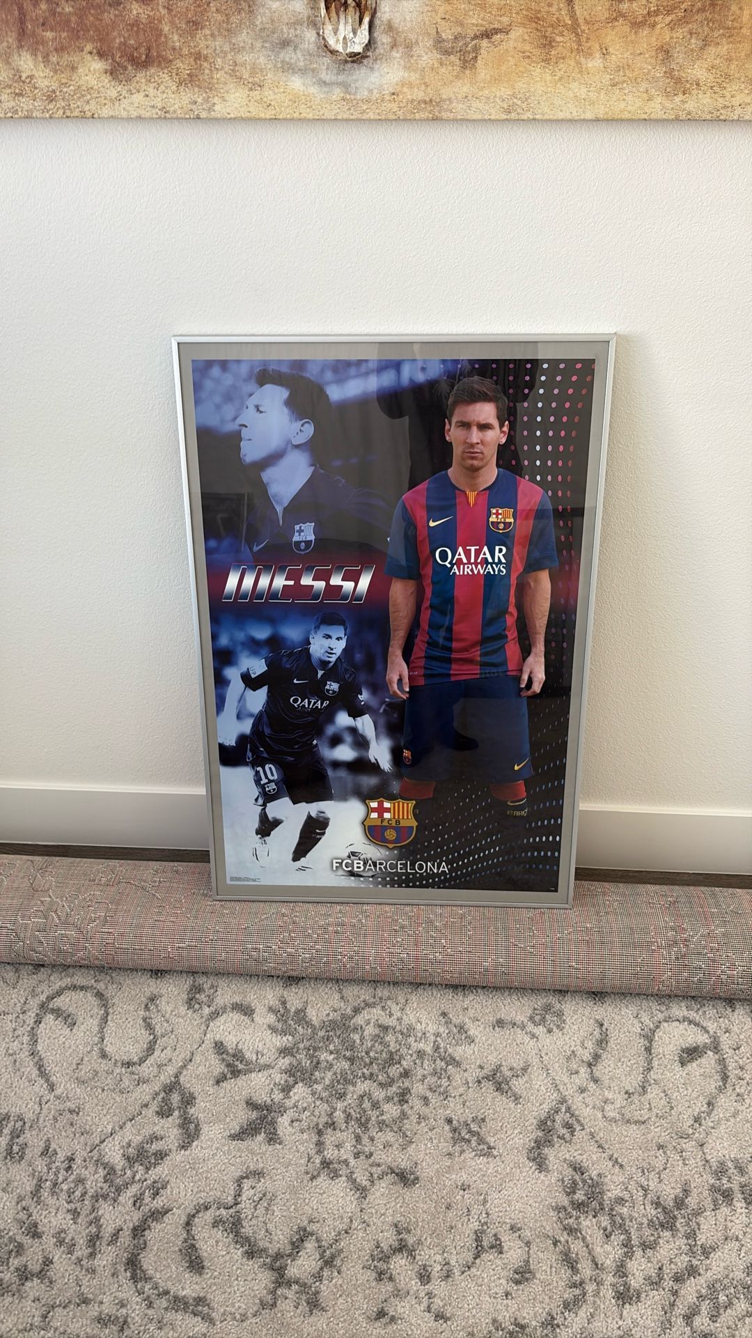 Messi Picture And Metal Frame 24 x 36