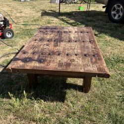 Rustic Barn Door Table