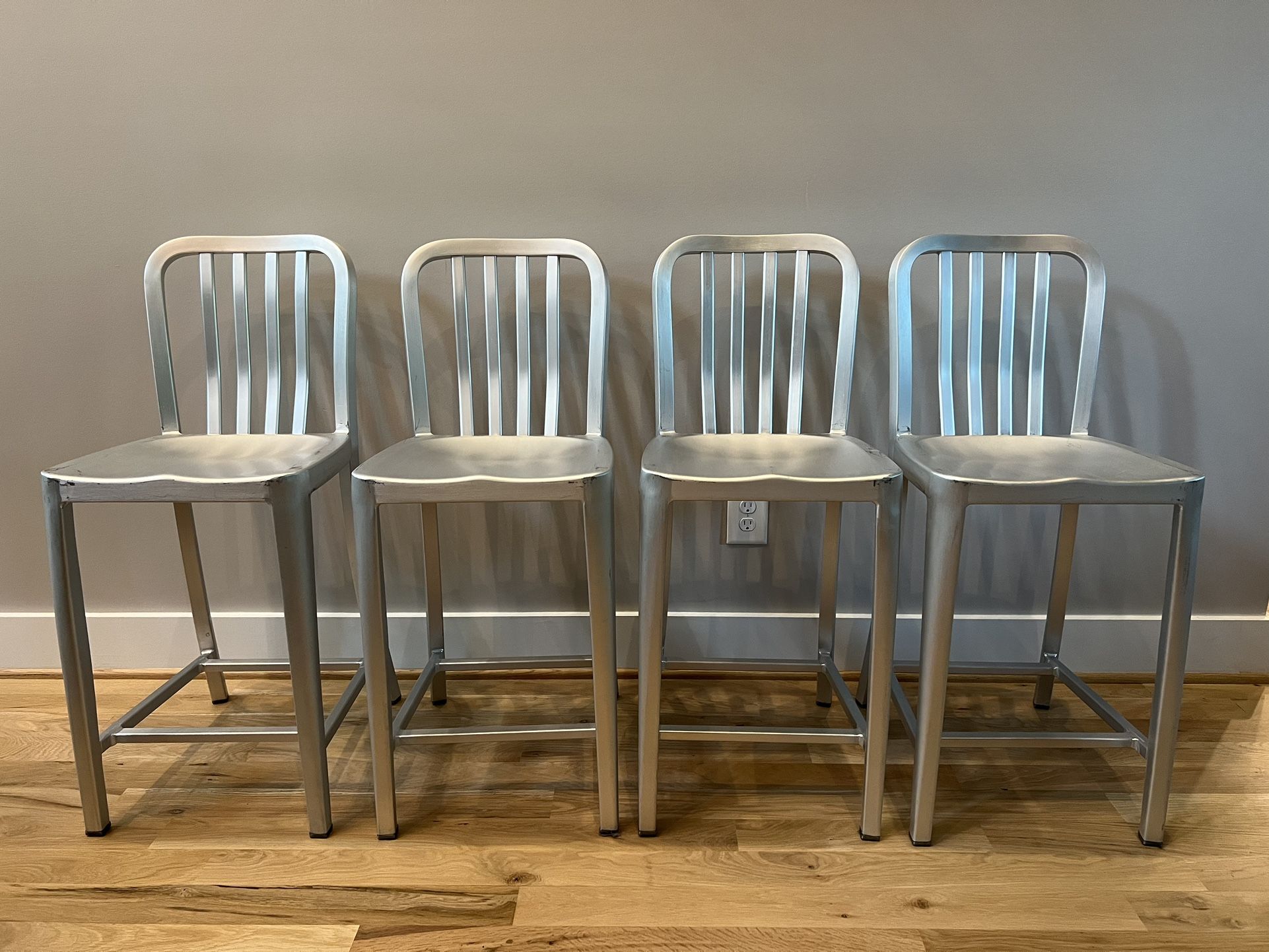 Crate and Barrel Delta Aluminum Counter Stool