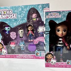 Brand New Gabby’s Dollhouse 8 in. Posable Gabby Doll And Deluxe Figure Set 