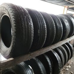 245 65 17 (4) high tread all season used tires FREE installation