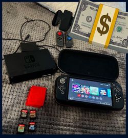 Like New Nintendo Switch OLED With 4 Games