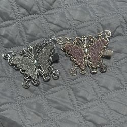 Beautiful butterfly hair clips