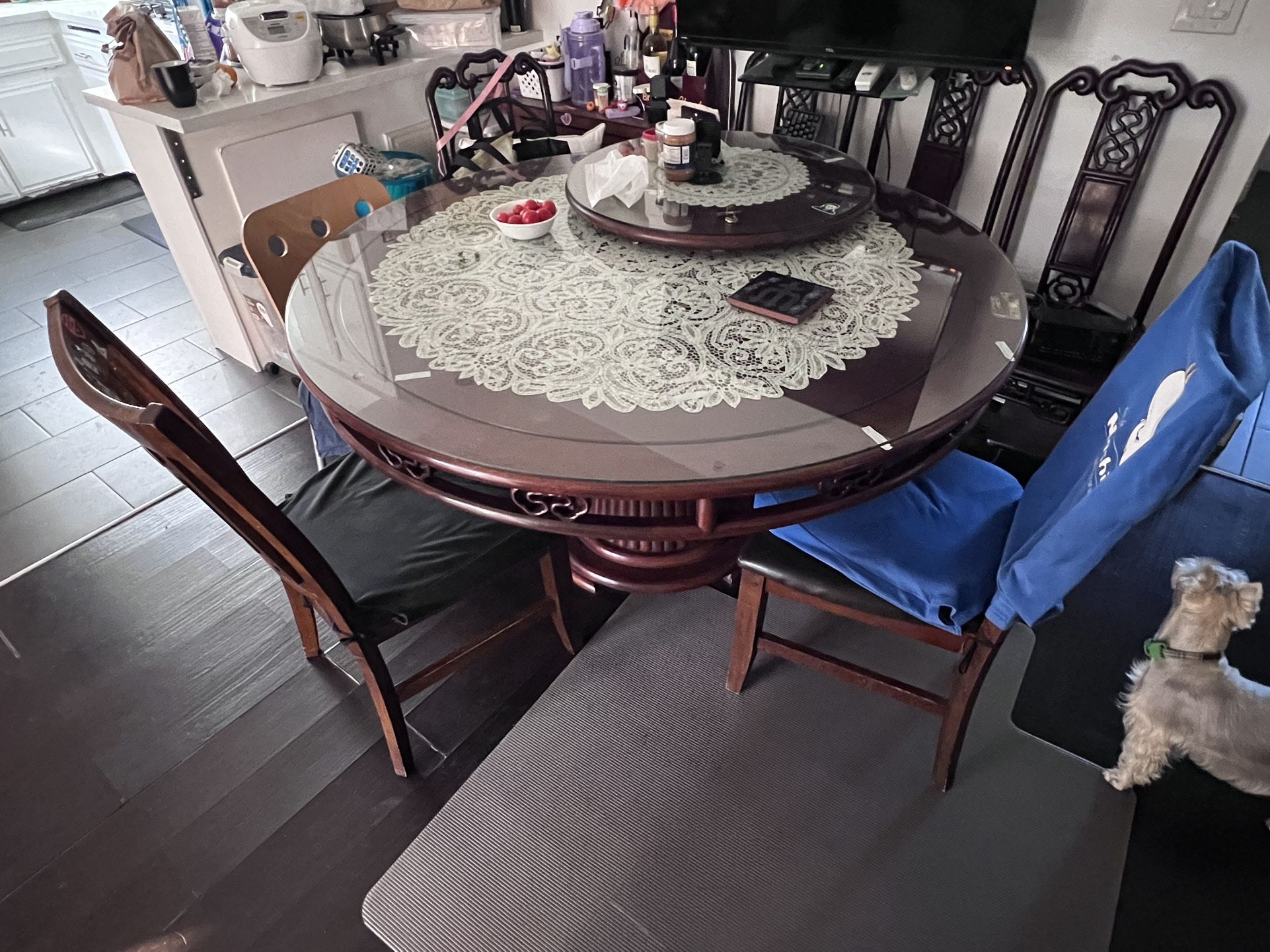 Rare Antique Chinese Redwood Table From Early 1990s