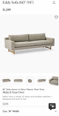 West Elm Eddy 74" Sofa