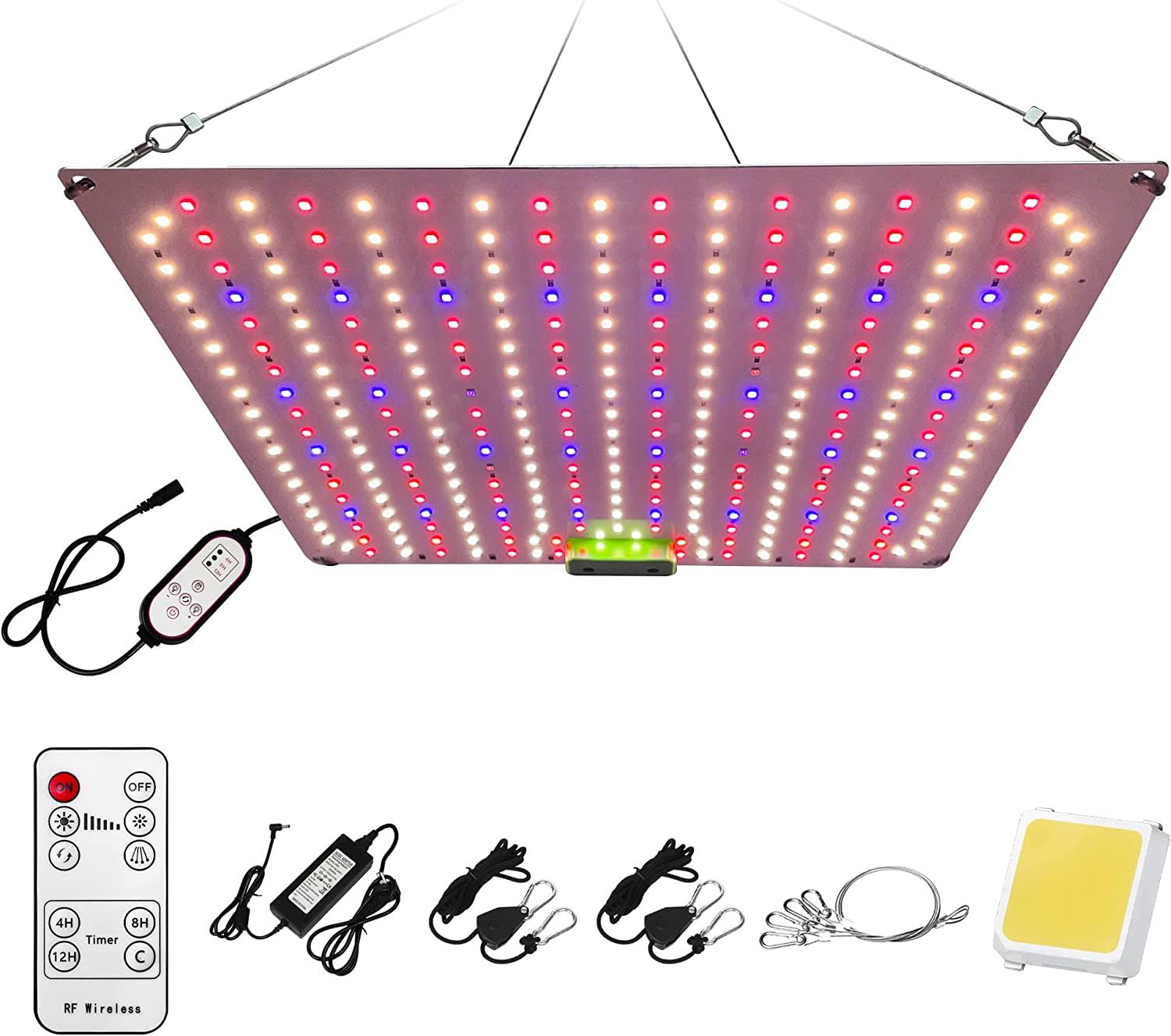 LED Plant Grow Light Dimmable with Samsung LM301B Diodes IR Lighting Full Spectrum Grow Light for Indoor Plants Veg Bloom Lamps Remote Timer Seedlings