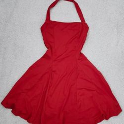 ✅️ Red Backless A Line Fit & Flare Dress• Size S• New Condition• $15firm
