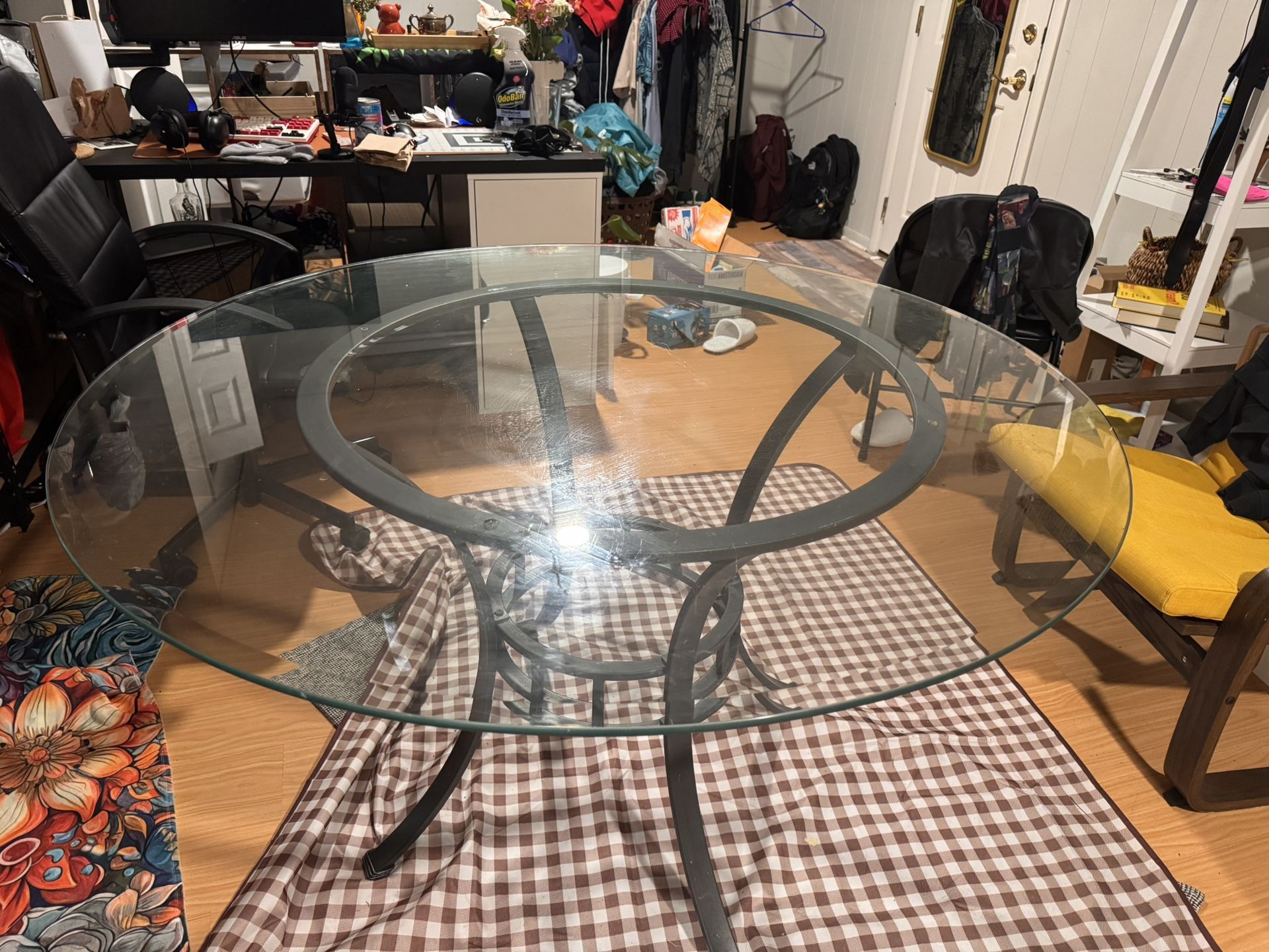 Glass 2 Piece Dining Table