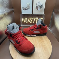 Jordan 5 Retro Mid Raging Bull (GS) Sz 6Y