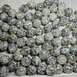 Silver/Gray Star Confetti Beads
