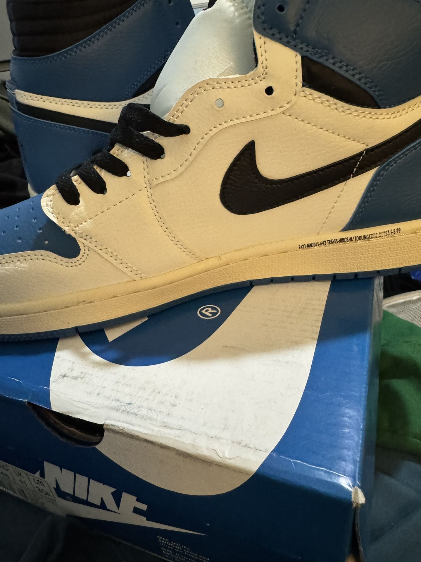 Air Jordan 1 Military Blue Sz 12