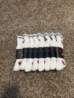 White chrome Y2k socks
