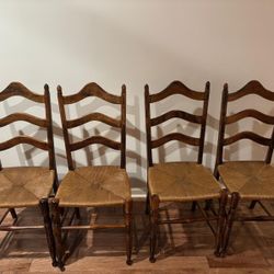 Wicker Wood Chairs