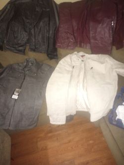 Men New Coats /Leather Jackets $20.00  Stacy Adams Boots $20