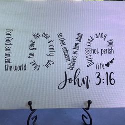 New “Love” 10” X 10” Handcrafted Sign $20, Easel Is $5,  Scripture Art, Christian Decor, Christian Art