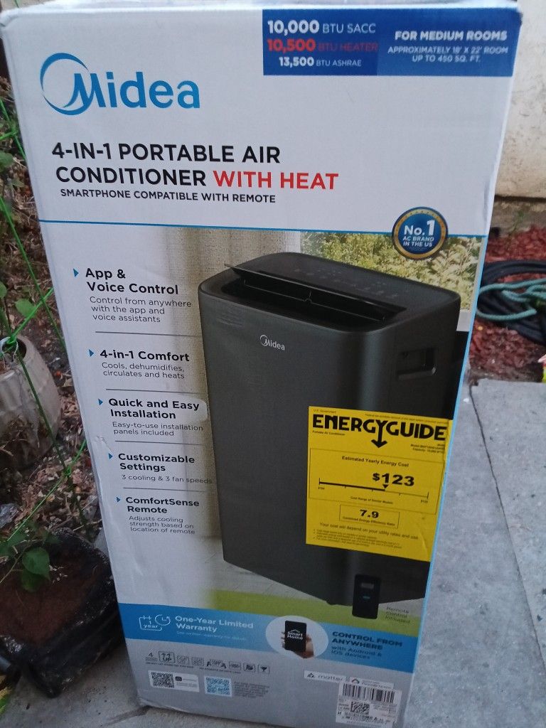 Midea In Portable Air Conditioner With Heat