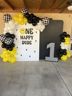 Backdrop And Balloons