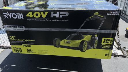 RYOBI 40V HP Brushless 20 in. Cordless Battery Walk Behind Push Lawn Mower (Tool Only)