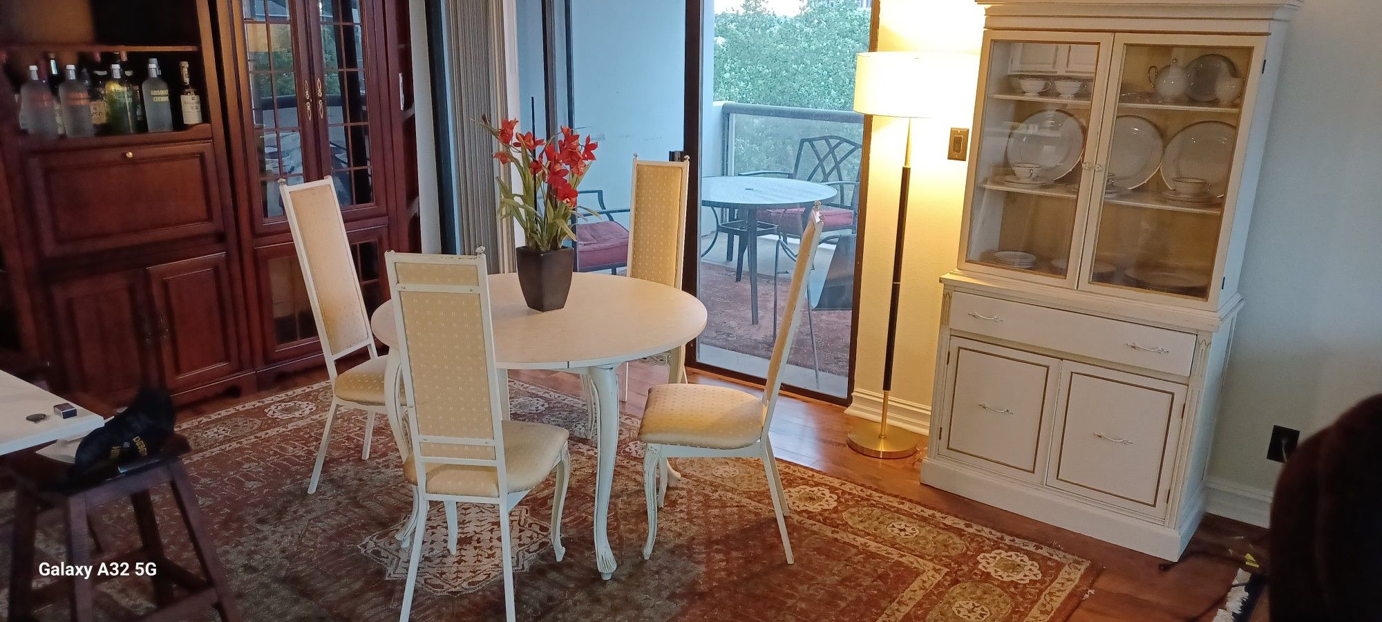 Vintage Kessler Dining Set & Cabinet 1960's Iron Frame $1000obo
