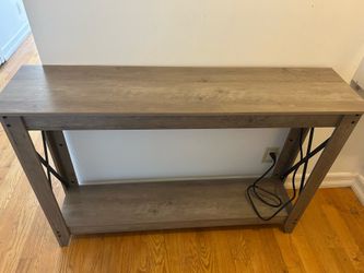 Entryway Console Table with Built-In Power Outlets & USB Ports