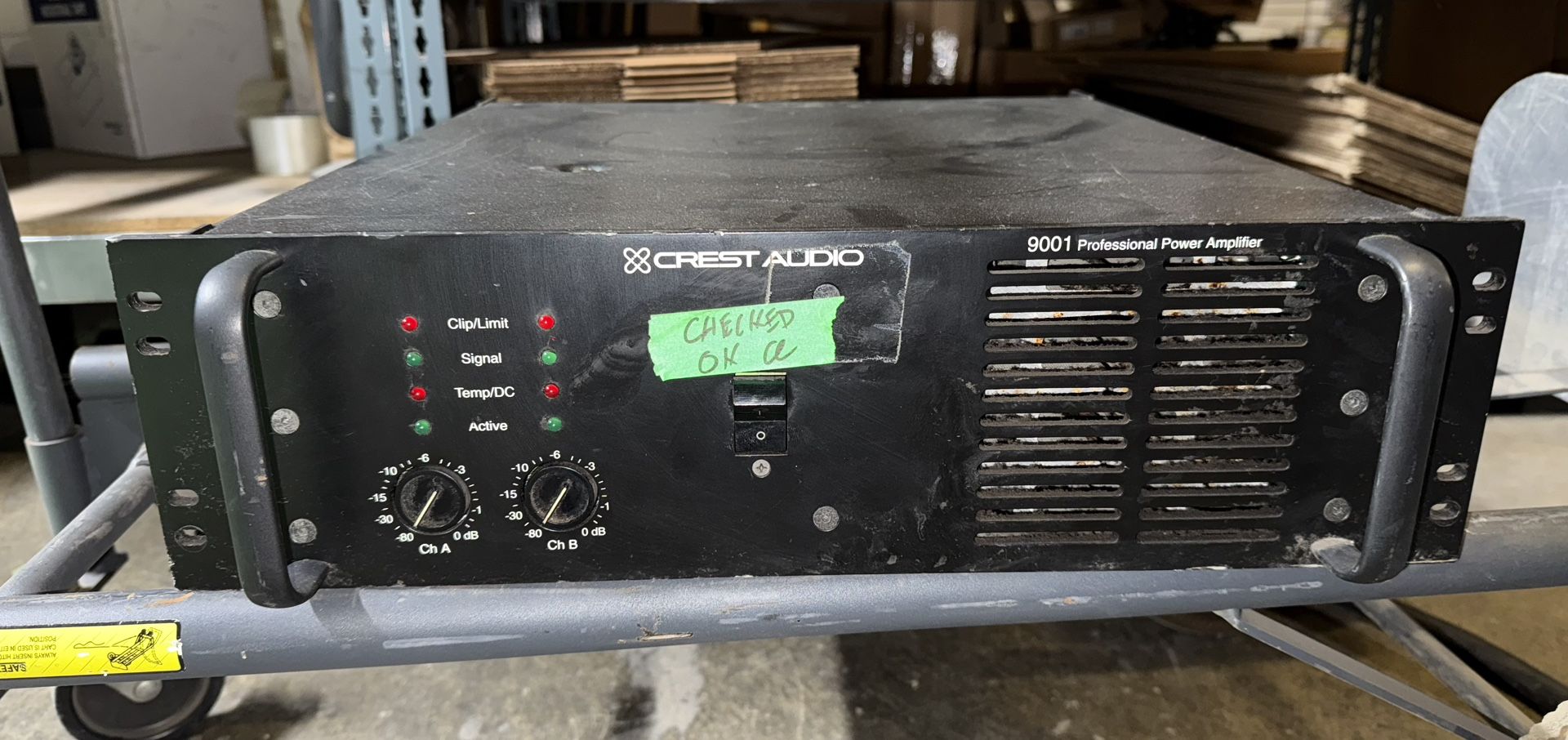Crest Audio 9001 Professional Power Amplifier 