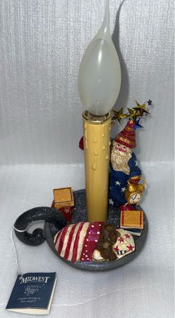🎄⛄❄️✨🕊️ Midwest Candle Holder With Light! 🎄🎅✨❄️⛄