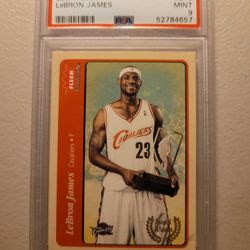 Very Nice Dual Combo Deal!!!! A 2004 Fleer " LEBRON JAMES" PSA 9 & a 2019 Panini Select BRANDON CLARKE PSA 9!!!!