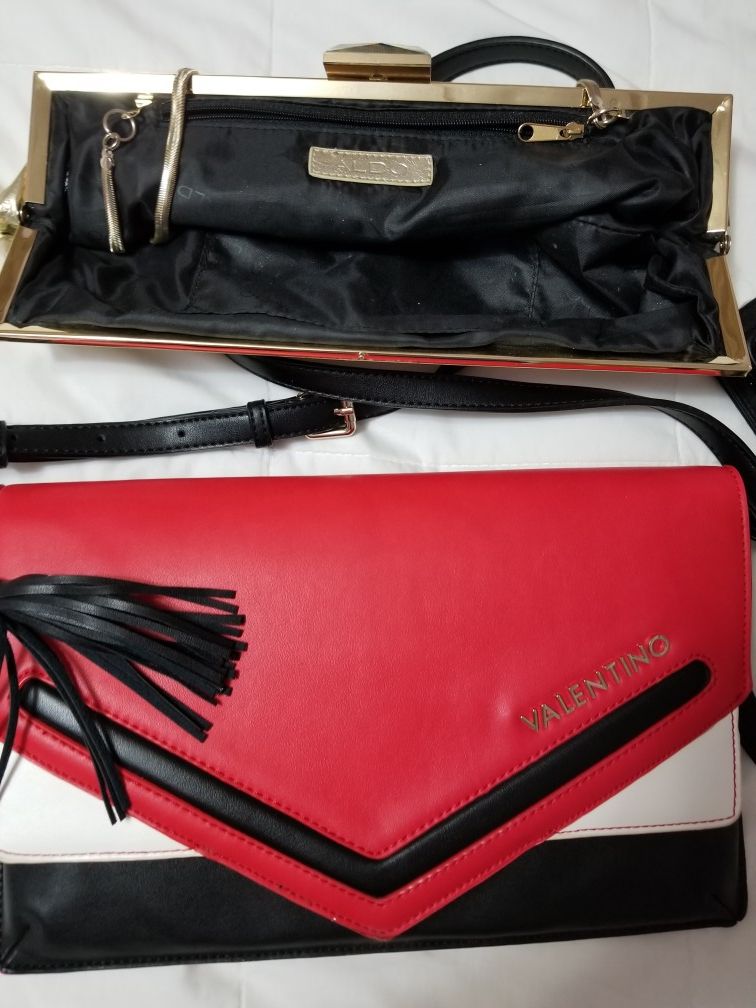 One valentino purse n one aldo gold.