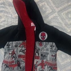 Spider man Boys Warm FLEECE lined Jacket 