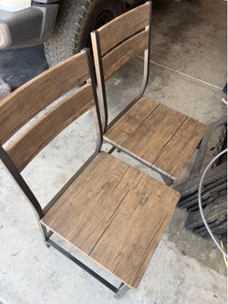 Set of 2 Industrial Bar Stools