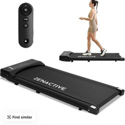 Zenactive Under Desk WalkingPad Treadmill for Home/ Office with Remote Control Black
