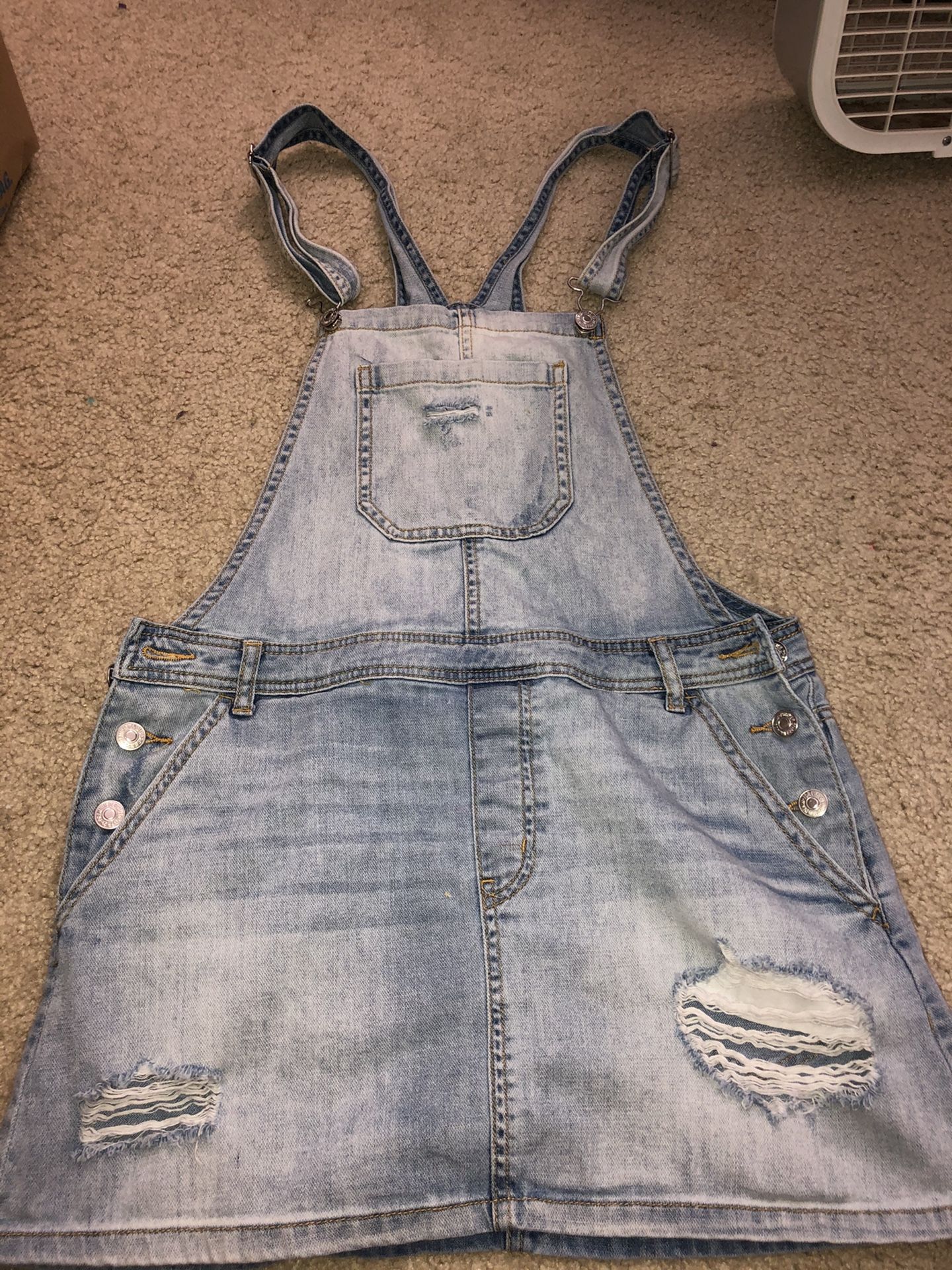 Women’s Denim Overall Dress
