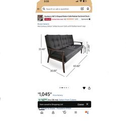 Brand New Sofa - Mid Century Tuffed