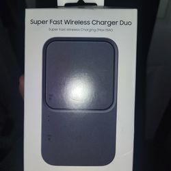 Samsung 15W Wireless Charger Duo w/ USB C Cable, Charge 2 Devices at Once