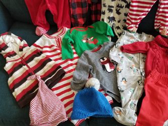 20 pieces of 6 and 9 months Christmas Outfits