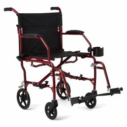 Medline Basic Steel Rollators with 8" Wheels - Black (MDS86830EBLS8)