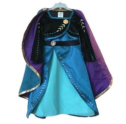 Disney Frozen 2 Anna Deluxe Halloween Costume Dress Cape Girls M 6-8 Princess