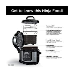 NINJA Foodi 8 qt. XL 12-in-1 Stainless Steel Electric Multicooker