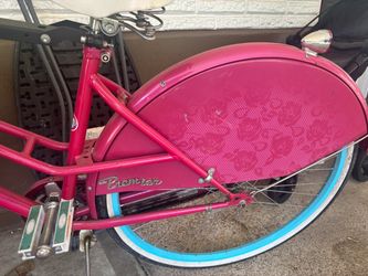 Premier Cruiser Bicycle Pink with Blue Rims