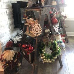 Decorative Vintage ladders For Christmas decor