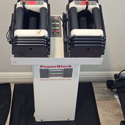 Dumbell set with stand