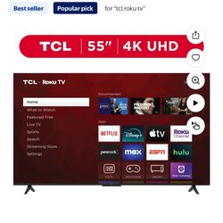 55 “ tcl Roku tv 
