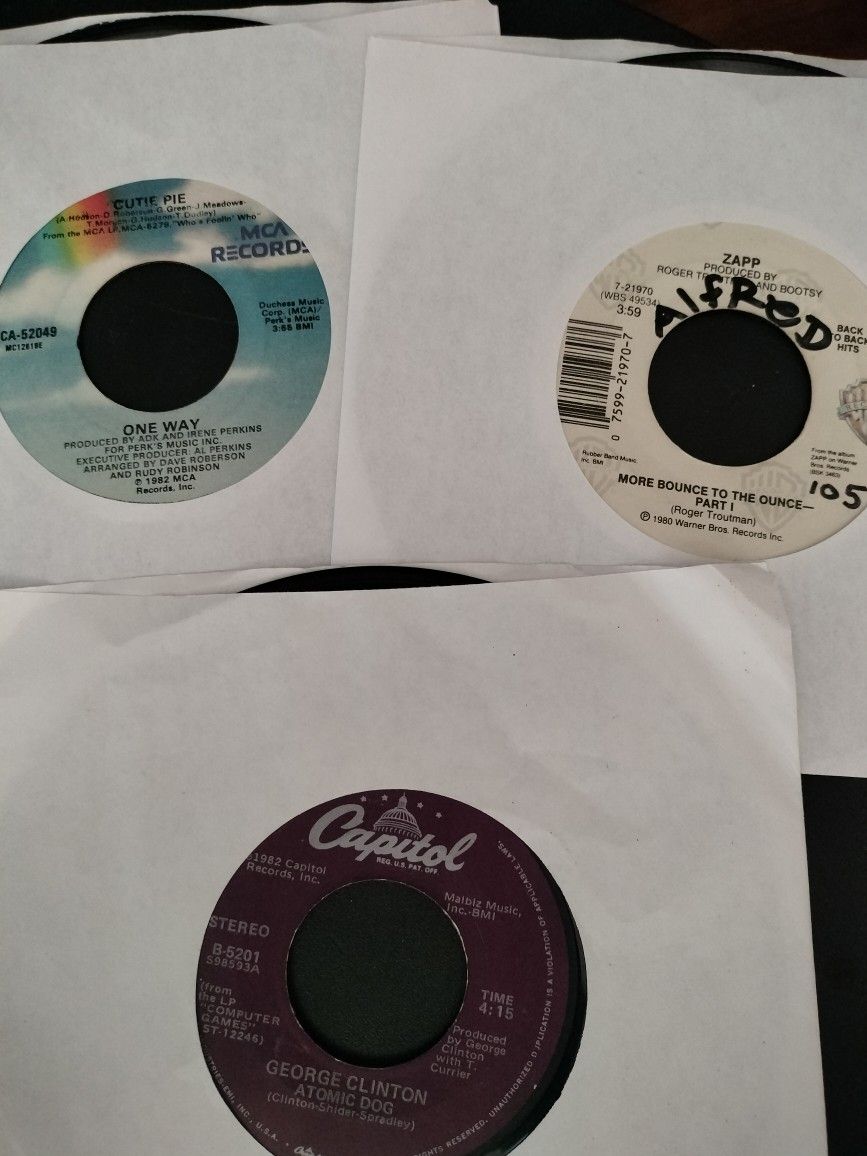 20 Vintage 80s Funk 45 Records 